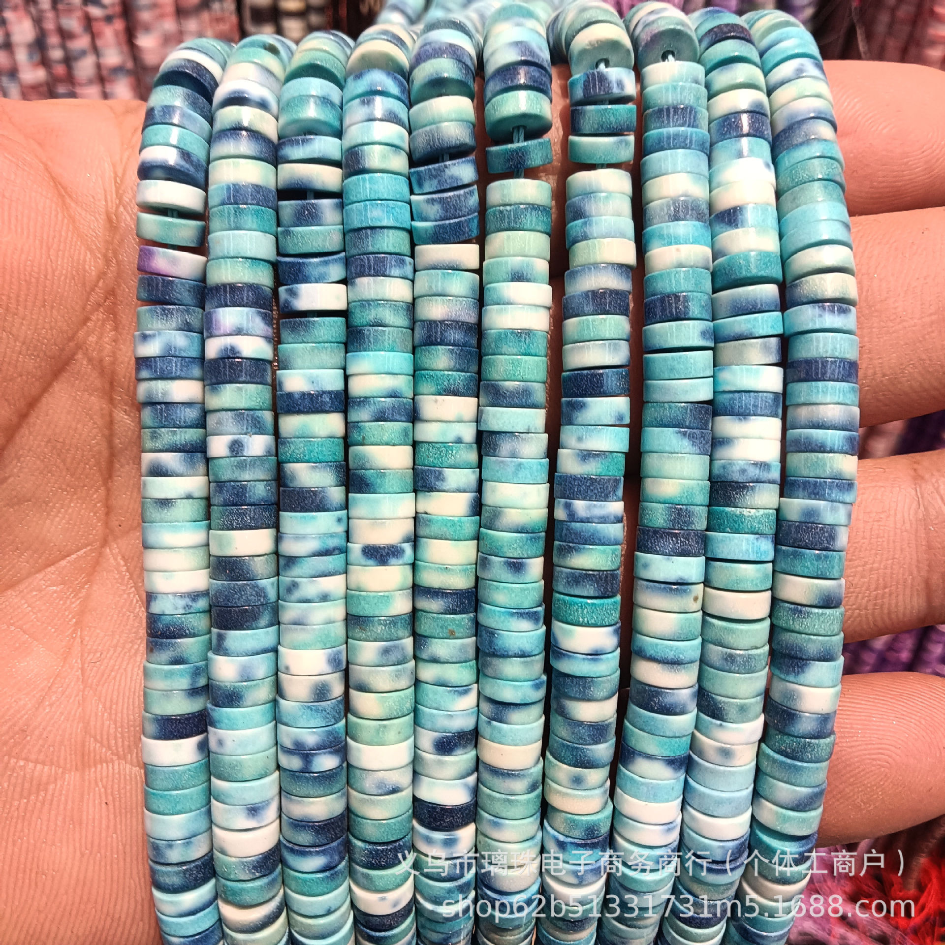 Natural Stone 3*6mm Round Edge Right Angle Wheel Beads Spacer Beads Loose Beads Semi-Finished DIY Jewelry Handmade Materials Wholesale