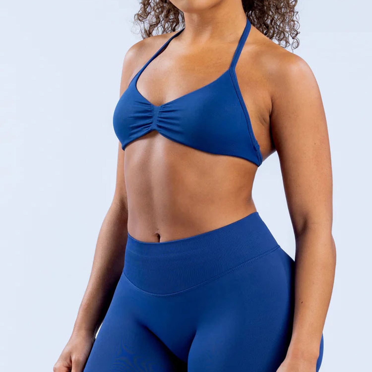 Bra deportivo de cuello colgante transfronterizo Europa y América nueva ropa interior sin marcas de fitness yoga rápido chaleco pequeño