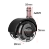 2-inch black transparent [cup-shaped nylon bracket] 10*22 (bulk)