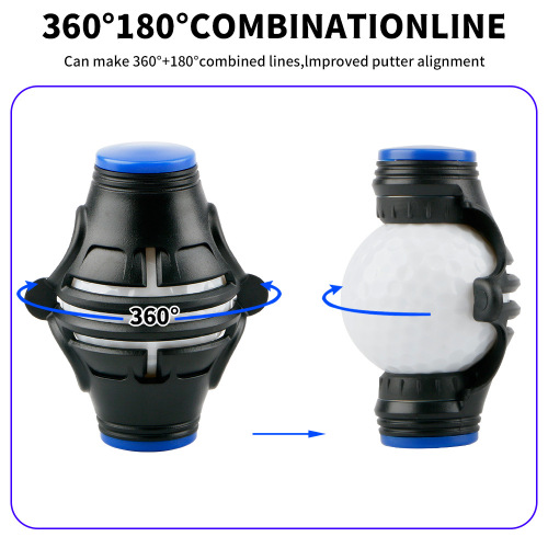 New golf line marker 360 degree putter alignment line drawing template tool golf ball marker cross-border hot sale
