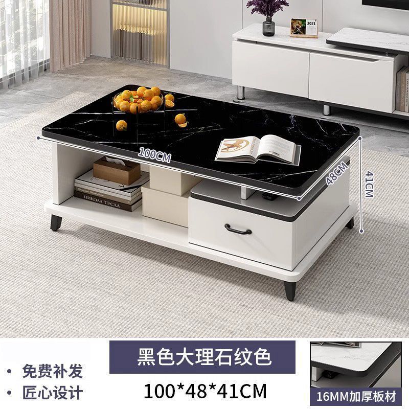 [기본모델] 100cm 검정색 대리석 패턴 두꺼운 판