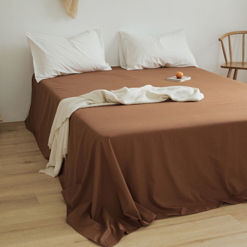 100 sábanas de algodón de color sólido sábanas de algodón dormitorio sábanas dobles individuales sábanas de piel de padres