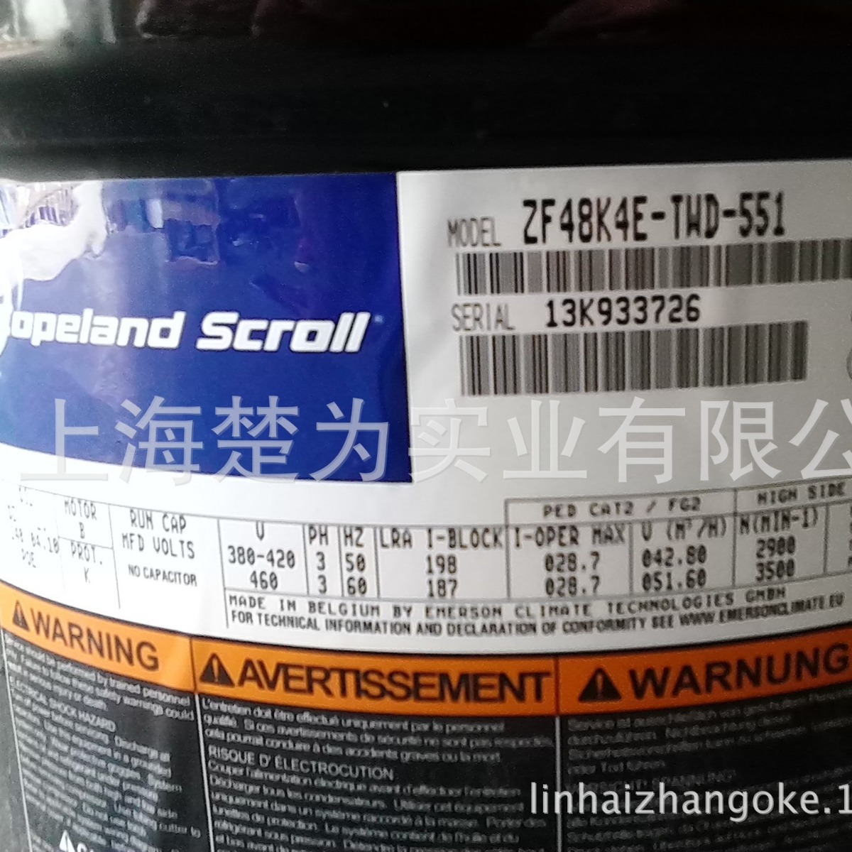 长期供应ZB66KQ-TFD-551/冷冻压缩机/ZF41KQE/压缩机/ZF40K4E