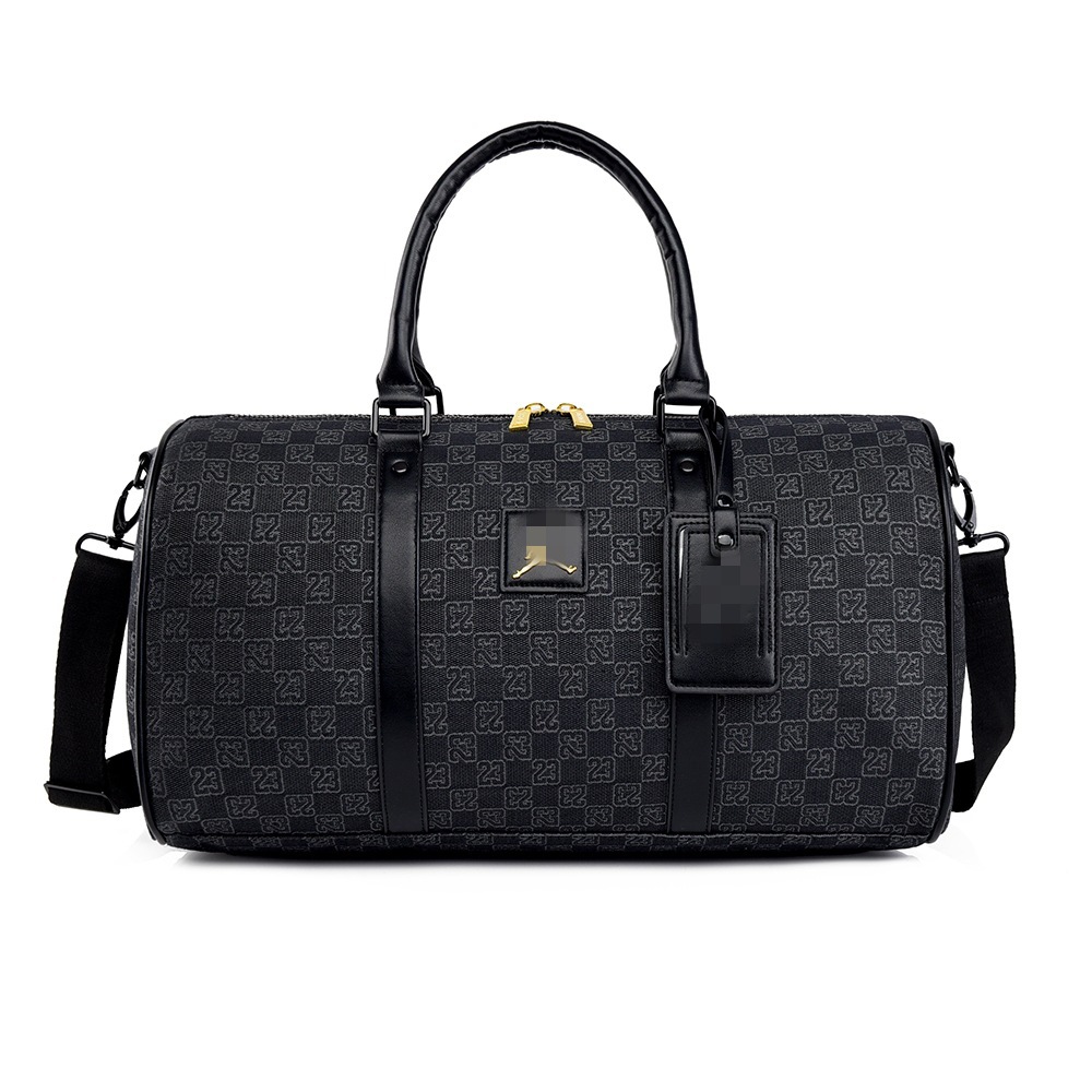 New Model Aj Monogram Checkerboard Fabric Large Capacity Jordan Shoulder Crossbody Tote Gym Bag Travel Bag Student Bag