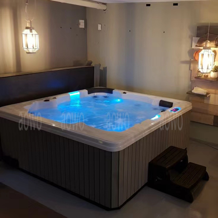 Acrílico para 5 personas bañera de masaje al aire libre spa bañera spa villa natación jardín jacuzzi piscina