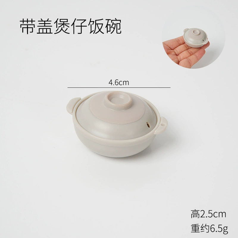 Small realistic tableware, food play, toy, DIY