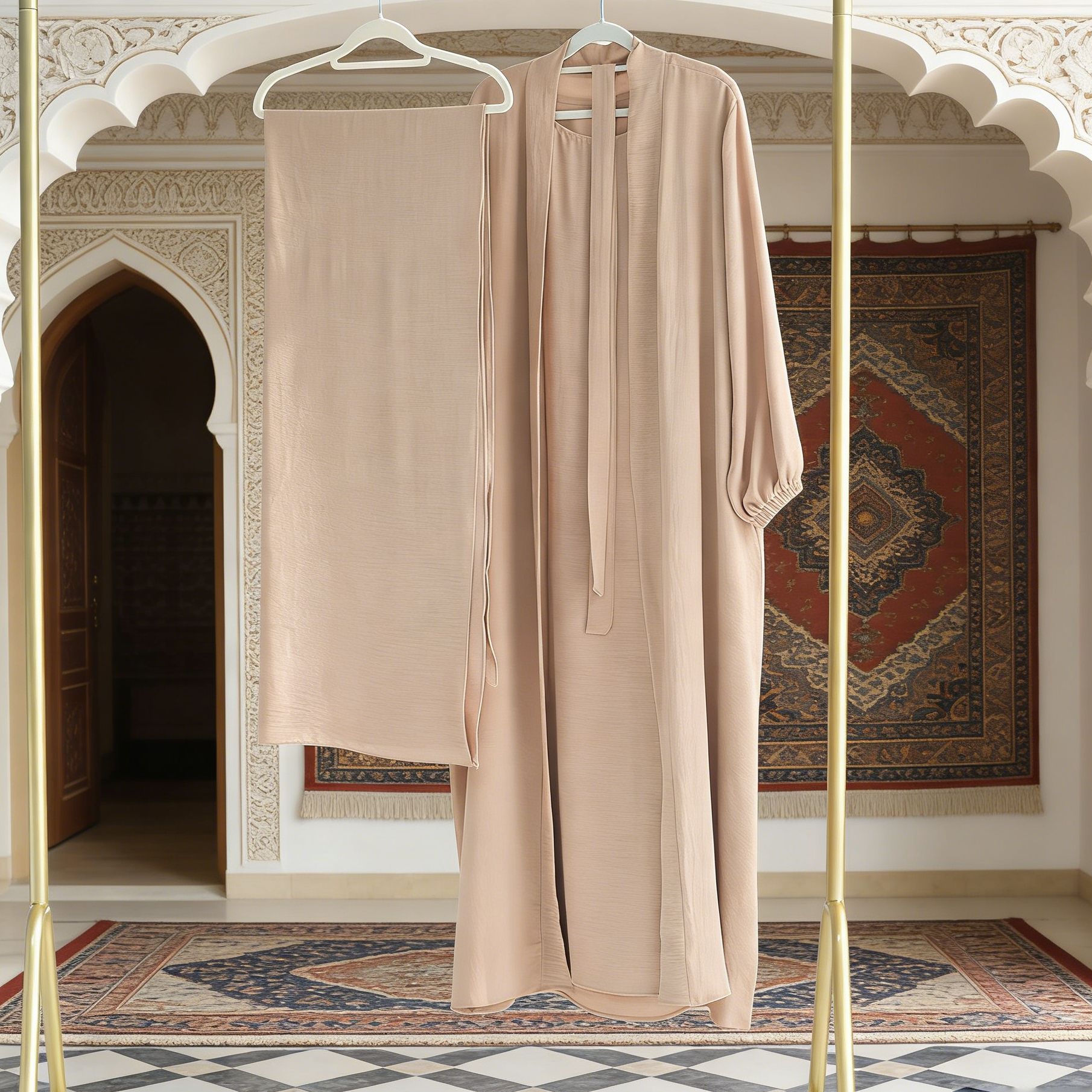 2026 New Cross-Border Abaya Turkish Dubai Robe Prayer Middle Eastern Muslim Women's Dress_ecoleips.com
