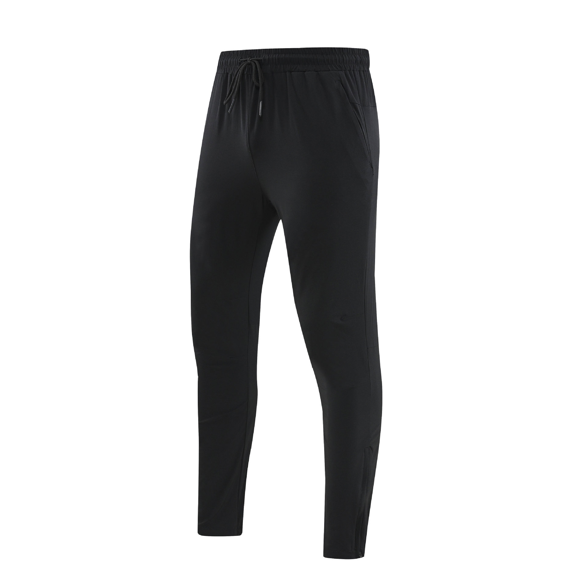 Pantalones de secado rápido impermeables para exteriores Pantalones deportivos de fitness transpirables y resistentes al desgaste de escalada de pies con cremallera elástica delgada tejida para hombres