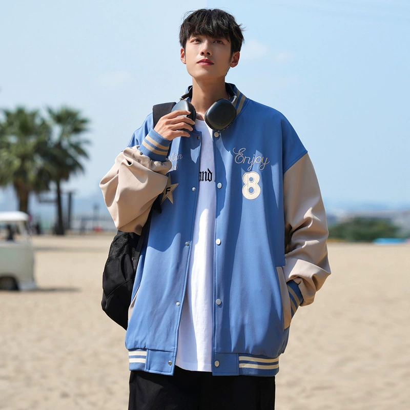 Бейсбольная куртка мужская, весна-осень 2023, новая модная брендовая свободная одежда, одежда для пар, американская повседневная куртка с вышивкой