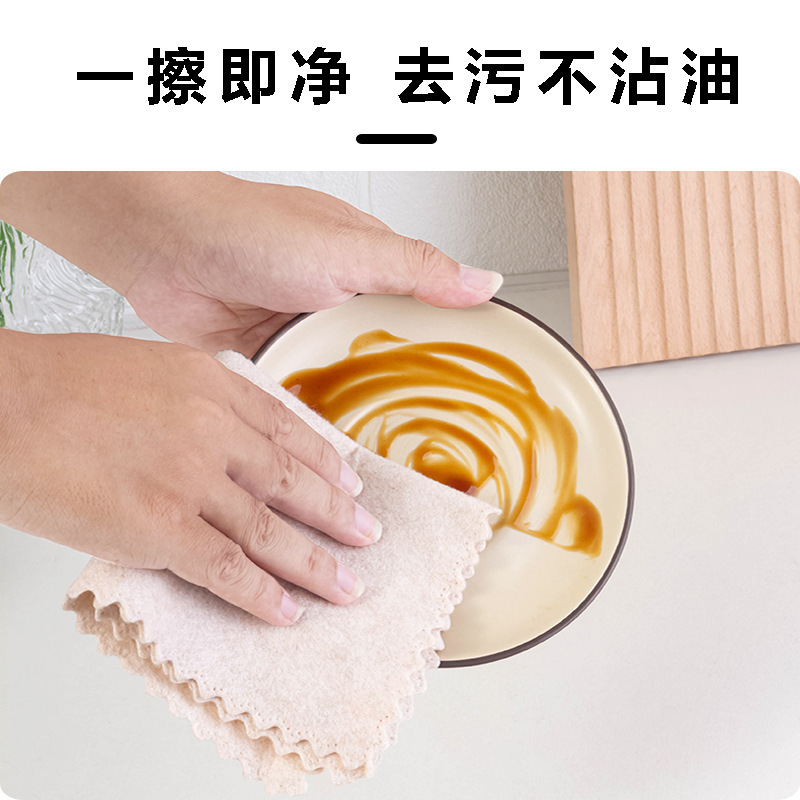 Loofah Rag aceite-absorbente aceite no colgante de cocina fácil de limpiar esponja espesa esponja paño toalla estropajo fibra vegetal image 5