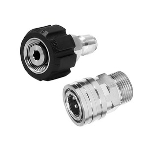 High pressure car washer pipe joint fittings stainless steel M22 cleaning machine high pressure hose 3/8 quick connector male and female head