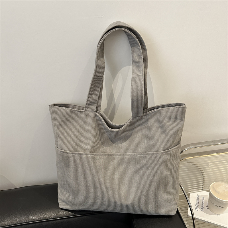 Bolso casual coreano de moda de gran capacidad 2024 invierno nuevo bolso de axila de un solo hombro ins Bolso Tote coreano estilo occidental