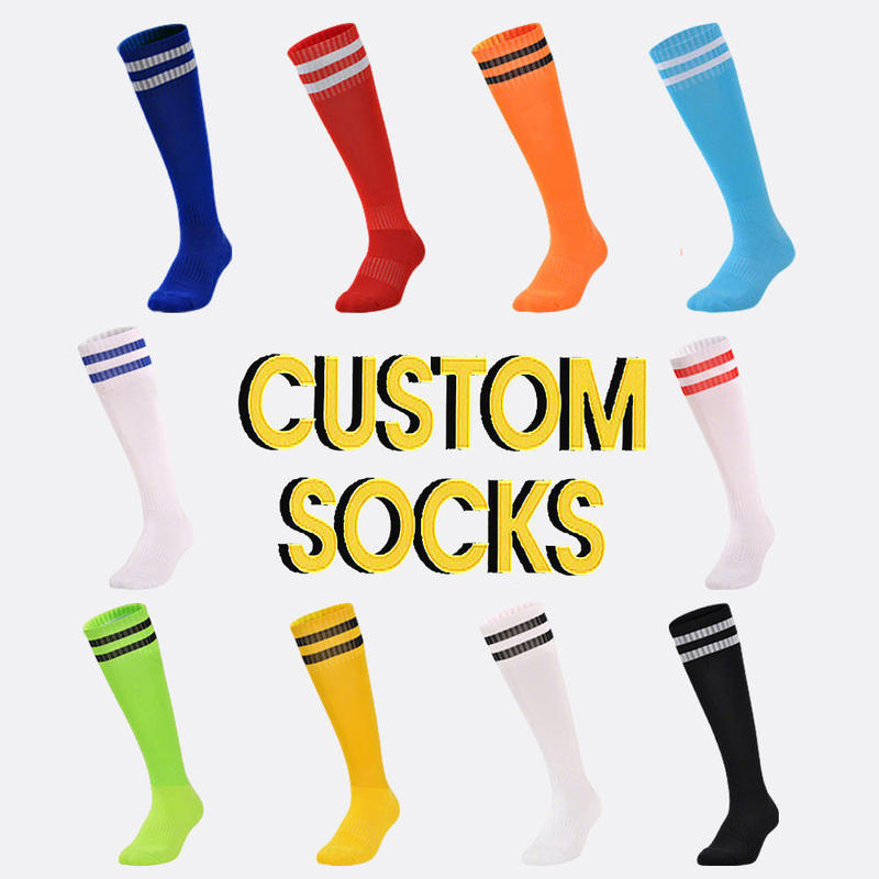 Wholesale Knee-High Football Socks, Adult Non-Slip Knitted Logo Sports Socks Wholesale Knee-High Football Socks, Adult Non-Slip Knitted Logo Sports Socks