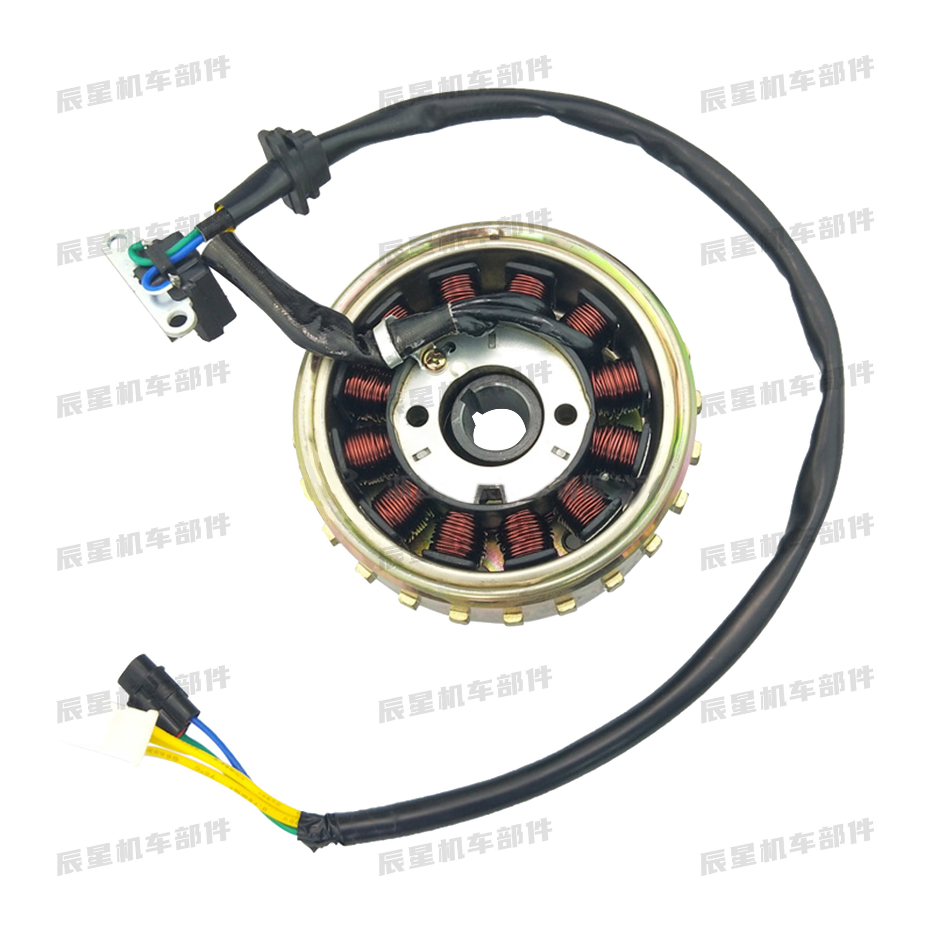 Pedal motorcycle GY6 engine parts EFI magneto assembly 23 convex flywheel coil