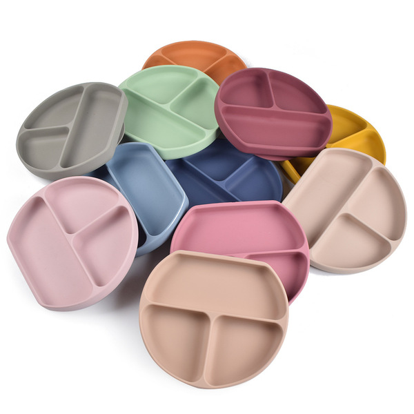 Children's silicone dinner plate