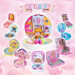 魔法の宝石箱人形子供のおもちゃプリンセス宝箱女の子本物の愛のタワー氷の結晶宮殿