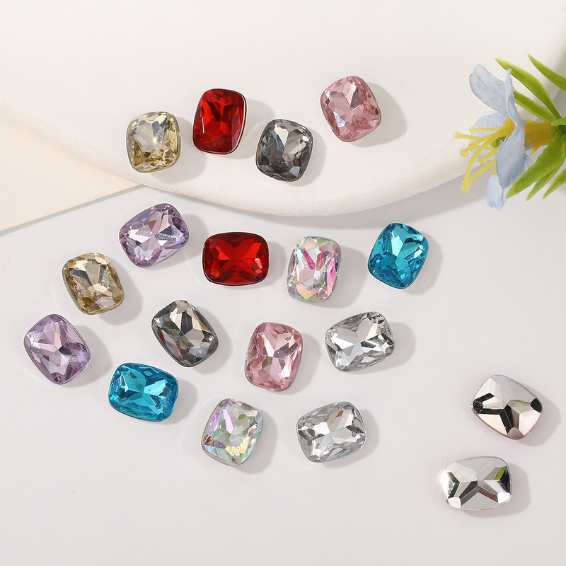 Round and square pillow-shaped, pointed-bottom, and uniquely shaped drill bits – DIY jewelry accessories, nail art decorations, and trendy nail art accessories – wholesale Round and square pillow-shaped, pointed-bottom, and uniquely shaped drill bits – DIY jewelry accessories, nail art decorations, and trendy nail art accessories – wholesale