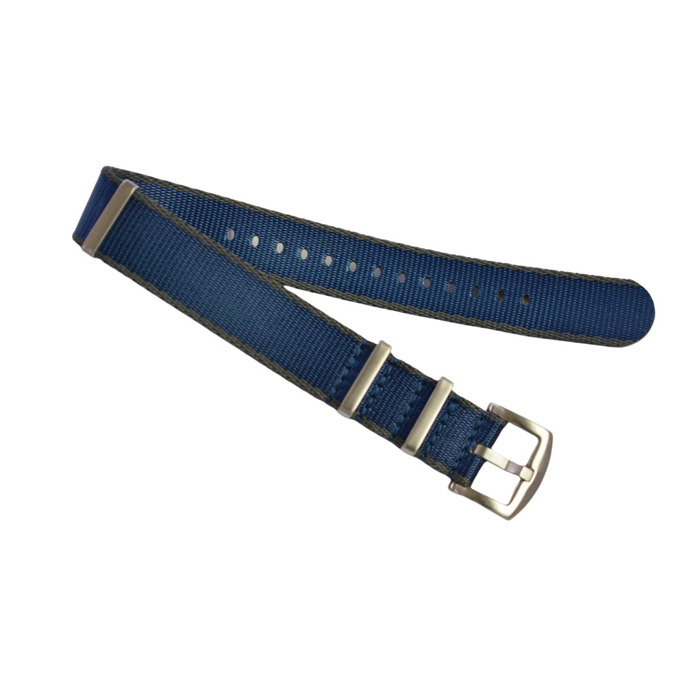 Correa de reloj de nailon NATO al por mayor en stock, correa de reloj de nailon tejida de 20/22 mm compatible con relojes.