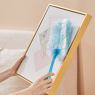 Electrostatic Dust Removal Duster Household Cleaning Dust Removal Artifact Disposable Fiber Brush Head Dust-Proof Adsorption Dust Removal Brush