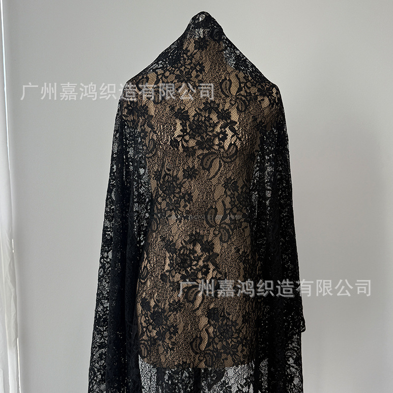 150 * 160 pestañas tela de encaje vestido de boda tela de encaje hueco tela de encaje tridimensional