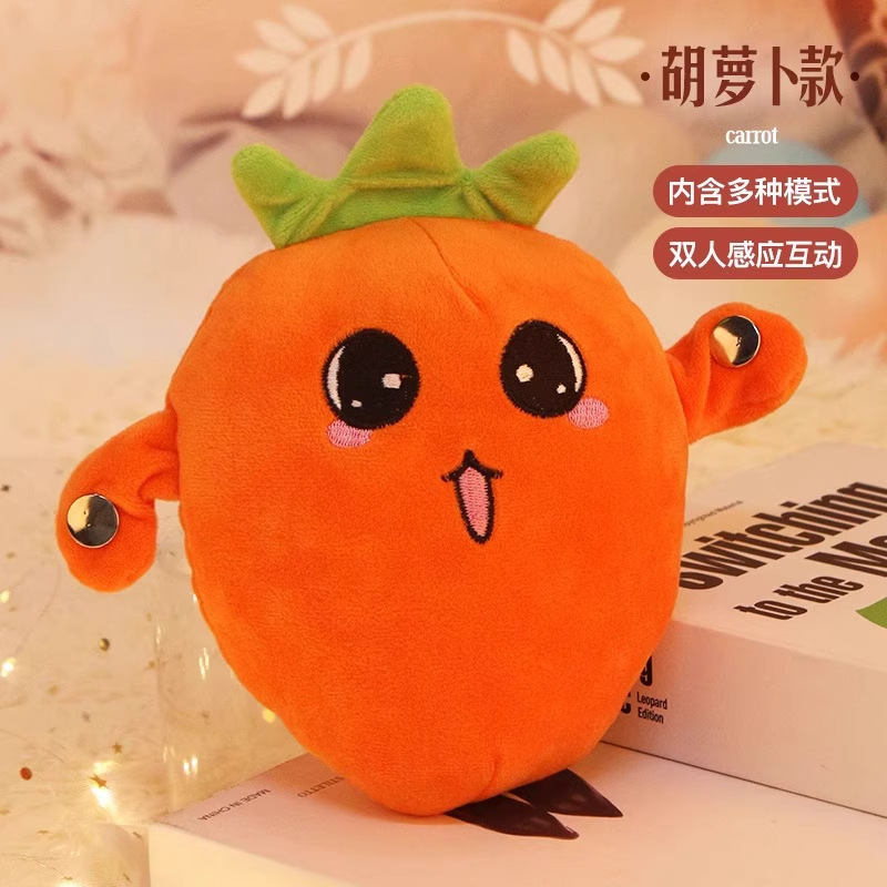 网红人体感应水果节拍琴器毛绒玩偶唱歌亲子趣味互动玩具生日礼物|undefined