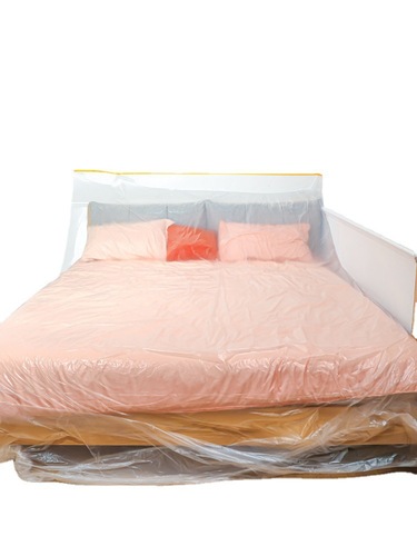 Dust cover for dormitory upper bunk during vacation, disposable plastic film for dust protection