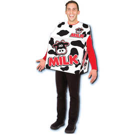 万圣节成人搞怪食物扮演服 cosplay牛奶盒子校运会趣味扮演舞台服