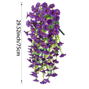 Amazon Simulation Hanging Rattan Eucalyptus Flower Silk Flower Home Wedding Outdoor Rattan Courtyard Wall Hanging Decoration