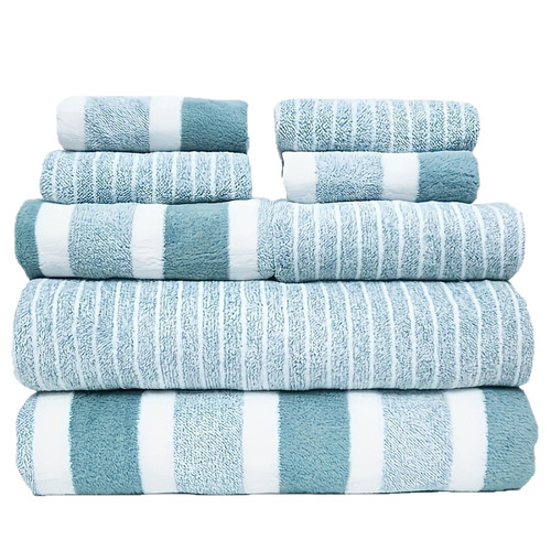 Set of 8 towels, bath towels, and square towels supplied by the factory, non-shedding, non-fading, soft and comfortable, coral velvet bath towels