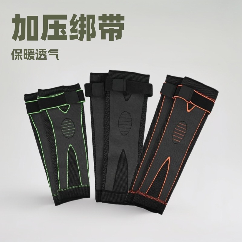 Factory wholesale: Compression knee pads with moxa dot design, warm, long, knitted, elastic, and over-the-knee for sports protection