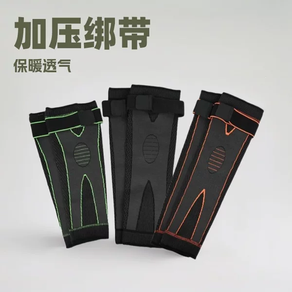 Factory wholesale: Compression knee pads with moxa dot design, warm, long, knitted, elastic, and over-the-knee for sports protection