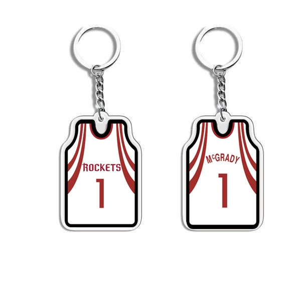 П pendant из акрилового джерси, мини униформа подвеска, 4.6×3.2 см, акрил + металл
