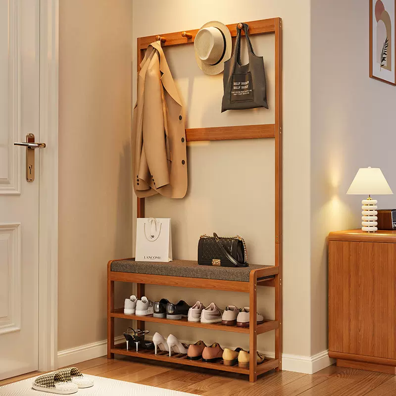 换鞋凳二合一家用门口可坐式穿鞋凳入户鞋柜坐凳一体软垫进门鞋架