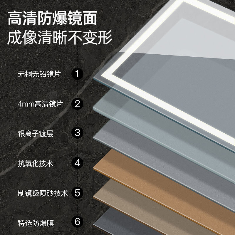 Espejo de piso con lámpara para almacenar espejo de vestir, espejo de cuerpo entero colgado en la pared, joyería doméstica multifuncional para almacenar detrás de la puerta del gabinete de espejo del dormitorio