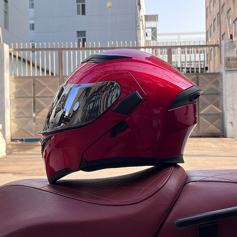 JIEKAI 3C certificado casco de motocicleta para hombres y mujeres casco completo de motocicleta casco de exposición Bluetooth casco de coche eléctrico