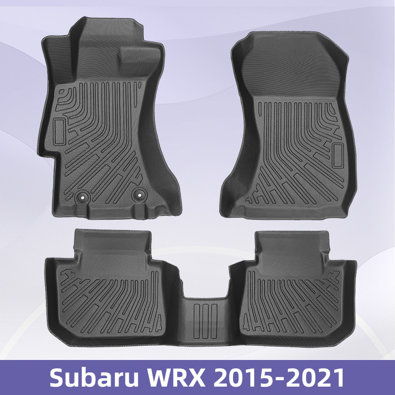 Para Subaru WRX 2015 - 2021 3D todo el tiempo TPE almohadilla para los pies almohadilla del maletero