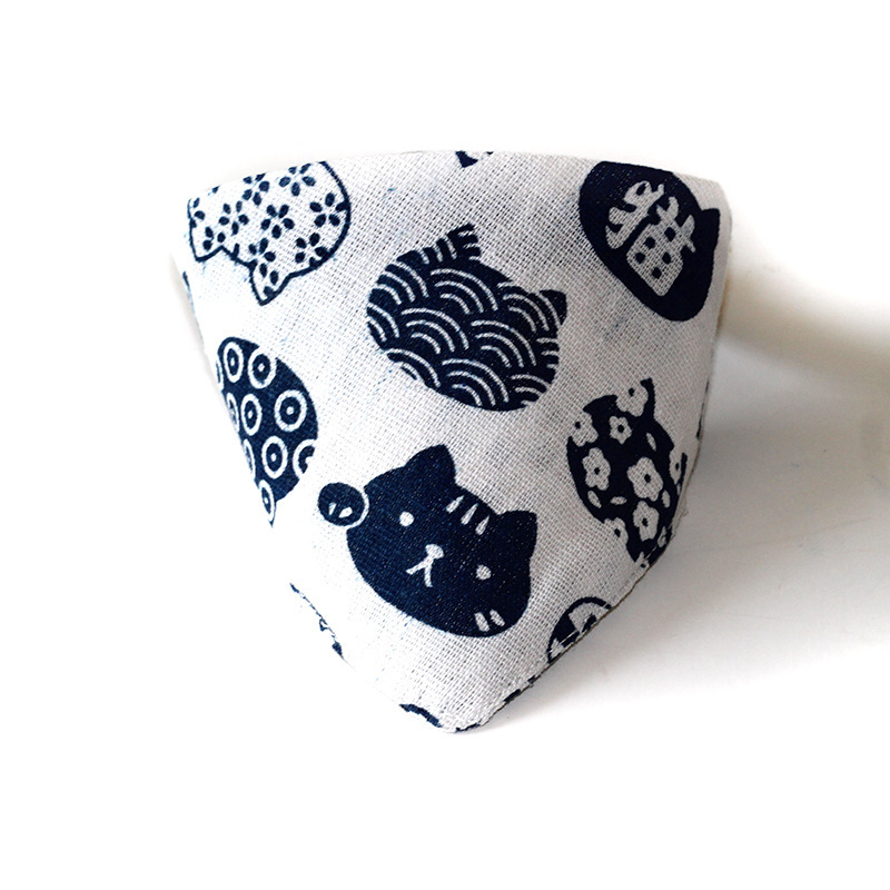 Pañuelo triangular para mascotas, pañuelo para perros ragdoll, collar para gatos, babero para perros pequeños, estilo lindo y dulce, estilo japonés