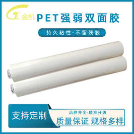PET双面胶带透明强粘无痕背胶可移强弱春联模切成型