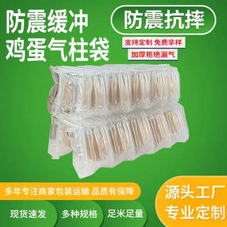 定制加厚10个装土鸡蛋包装快递专用鸡蛋防摔缓冲充气袋鸡蛋气柱袋
