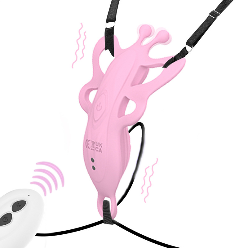 Neues Modell: Unaufdringlicher, tragbarer Vibrator mit Schmetterlingsdesign und kabelloser Fernbedienung zum Anschnallen für Erwachsene (Männer und Frauen)._voghion.com