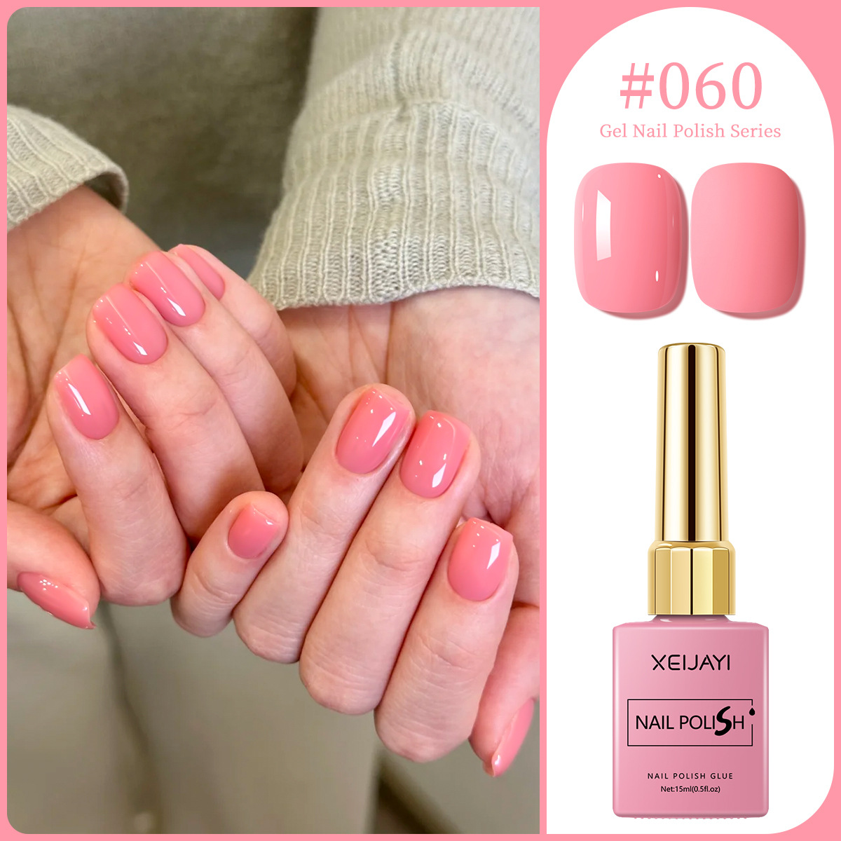 Macaron color pegamento de uñas 2025 nuevo estilo de moda Chellie rojo oliva verde pegamento de uñas