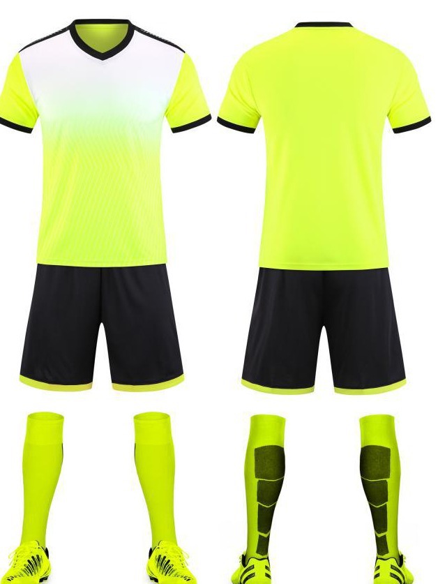 Traje de traje de fútbol al por mayor ropa deportiva de secado rápido para niños, juego de adultos, uniforme de equipo, ropa de entrenamiento, impresión 6201