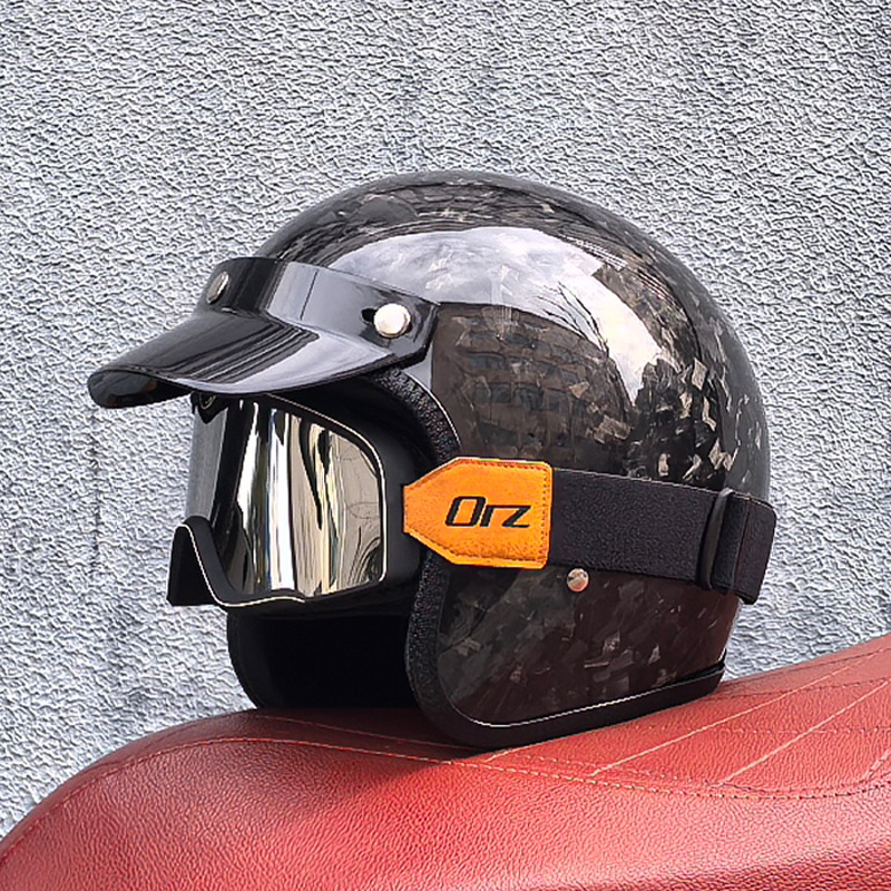Casco de protección auditiva de piloto retro Four Seasons al aire libre a prueba de viento