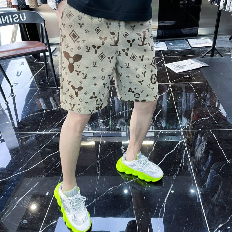 Simple Trendy Harajuku Ins Japanese Fashion New Popular Artistic Temperament Versatile Casual Shorts Knee-Length Shorts Trendy