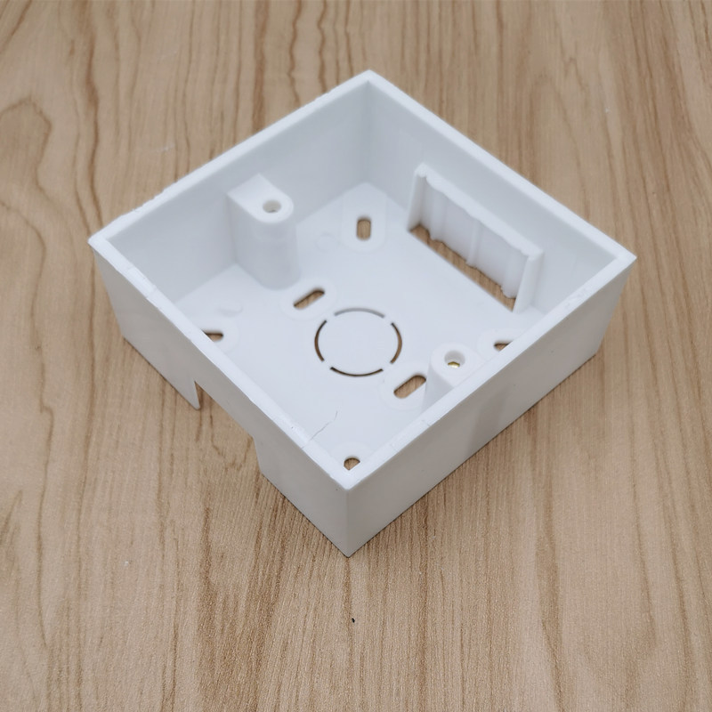 Factory postage wholesale 86 white PVC open bottom box switch double base thickened universal home decoration junction box