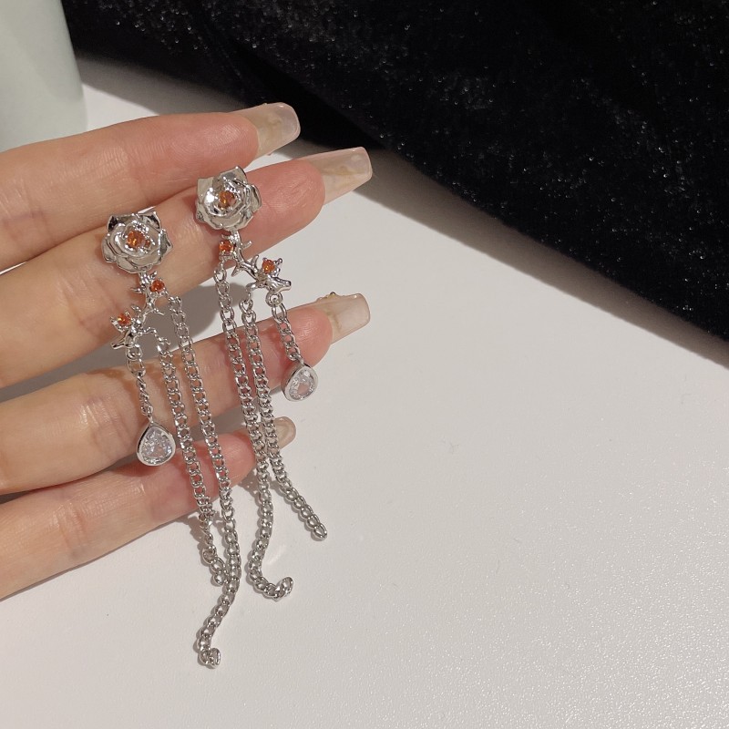 Fashion Flower Copper Plating Zircon Necklace 1 Piece