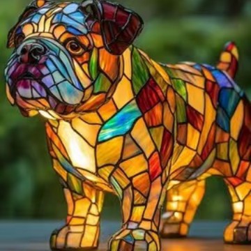英國鬥牛犬站姿 / 紐扣電池款