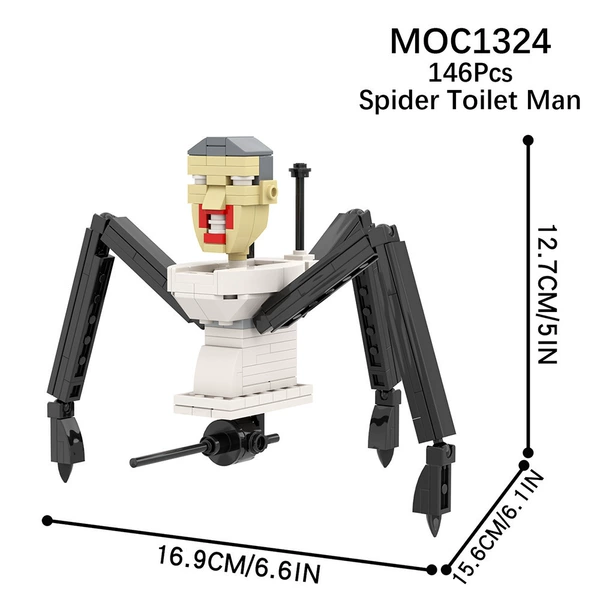 MOC1324 Spider Toilet Man 146PCS