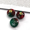 2cm Christmas ball red black plaid cloth hot Christmas tree decorative cloth ball fabric decoration cloth bag