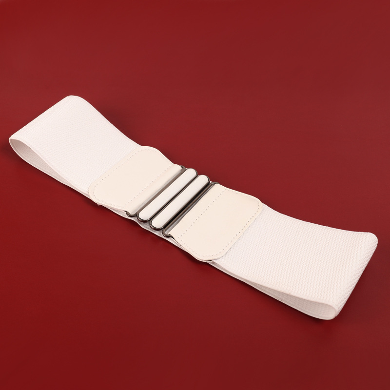 3124 simple Super amplia decoración de las mujeres estilo coreano hebilla de la cintura sello moda todo partido cinturón elástico 90g
